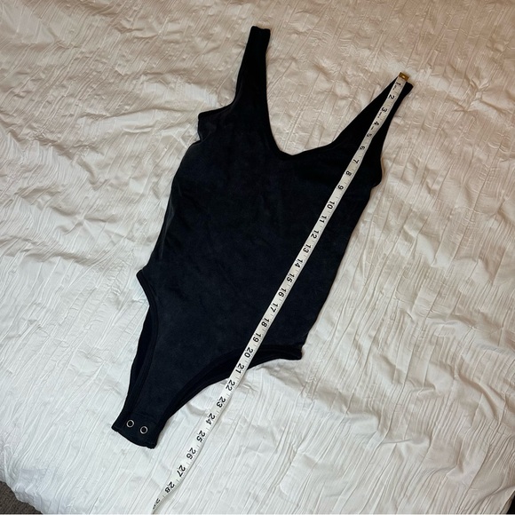 Intimately Free People Black Faded Acid Wash Bodysuit - Picture 4 of 7